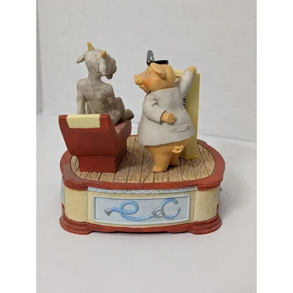 Vtg San Francisco Music Box Co 1992 Doctor Pig Plays Spoonful of Sugar